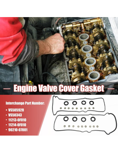 Juego de Junta de Tapa de Válvula X AUTOHAUX para Toyota y Lexus