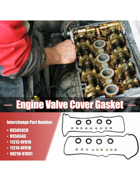 Juego de Junta de Tapa de Válvula X AUTOHAUX para Toyota y Lexus