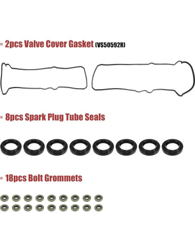 Juego de Junta de Tapa de Válvula X AUTOHAUX para Toyota y Lexus