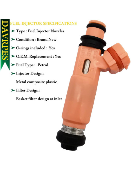 Inyector de Combustible DAVRPES 23250-20030 12 Agujeros