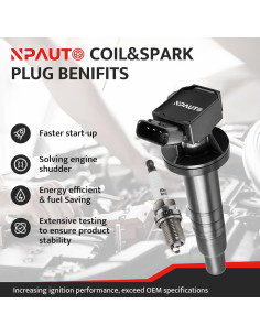 Kit de Bobinas de Encendido y Bujías NPAUTO 1.8L Toyota 2