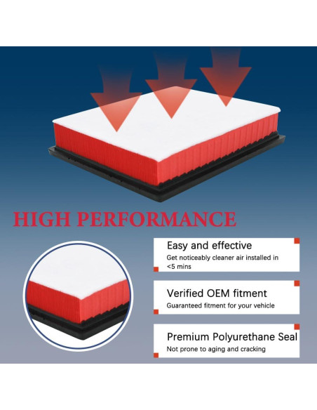 Filtro de Aire Apeixoto para Tacoma V6 3.5L 2016-2023