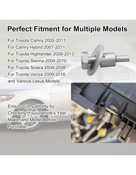 Tornillos de Caja de Filtro de Aire Toyota Aulpq 2 Pcs