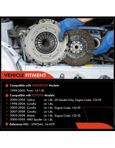 Kit de Embrague A-Premium para Toyota y Chevrolet 1.8L 2