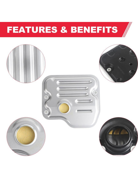 Filtro de Transmisión Automático Fitede con Junta U250E U151E