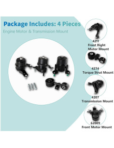 Kit Montaje Motor Transmisión FIWARY Toyota Camry 2.4L 2007-2011 2