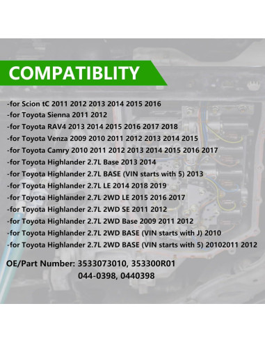 Kit Juntas Filtro Transmisión Automática TOP-VIGOR U760E