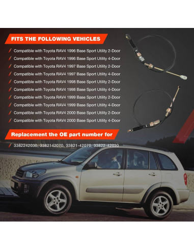 Cable de Control de Cambio Manual ATRACYPART para Toyota RAV4 1996-2000