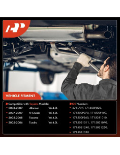 Kit Convertidor Catalítico A-Premium Toyota 4.0L 2 Piezas 2