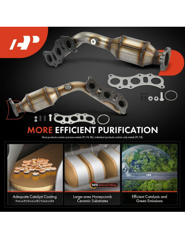 Kit Convertidor Catalítico A-Premium Toyota 4.0L 2 Piezas