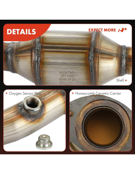 Kit Convertidor Catalítico A-Premium Toyota 4.0L 2 Piezas