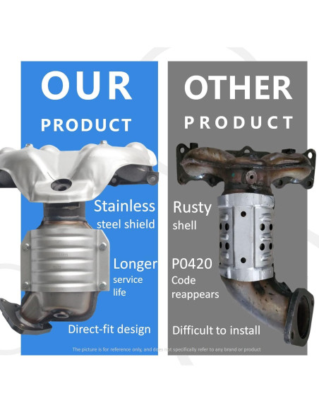 Convertidor Catalítico JT para Toyota Camry 2012-2014 2.5L