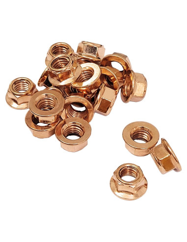 20 Tuercas de Colector de Escape M10 Cobre Auto-Bloqueantes