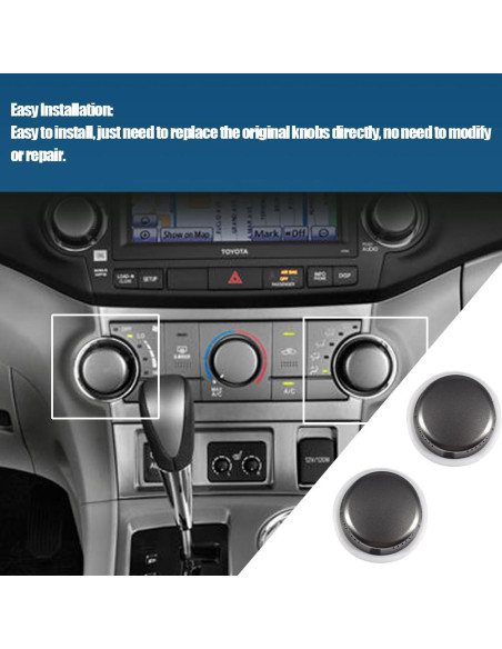 Cubierta Botón Control Aire Acondicionado Toyota Highlander 2009-2013