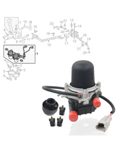 Bomba de Aire Secundaria GELUOXI 2pcs para Toyota 5.7L 2