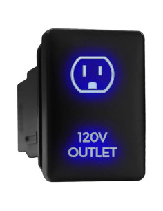 Interruptor de Presión Retroiluminado Toyota Azul 5,08 cm