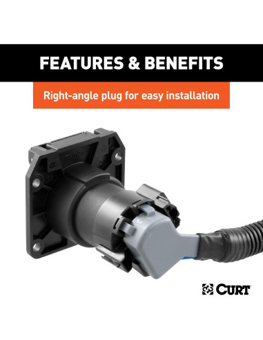 Extensión de Cableado de Remolque CURT 56070 2,13 m 7 Pines