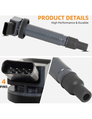 Juego de 6 Bobinas de Encendido y Bujías Iridio Toyota