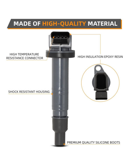 Juego de 6 Bobinas de Encendido y Bujías Iridio Toyota