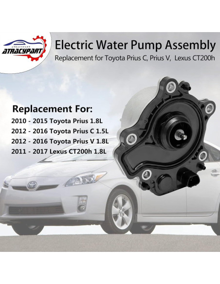 Bomba de Agua Eléctrica ATRACYPART para Toyota Prius C/V