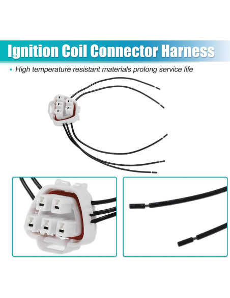 Conector de Bomba de Combustible Pigtail uxcell 5 Pines