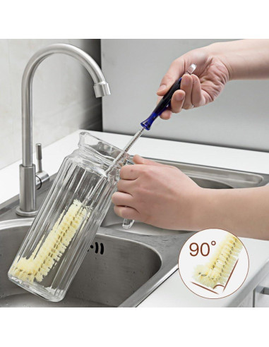 Cepillo Limpiador de Botellas FRMARCH 45 cm Flexible Nylon