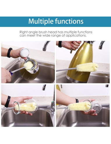 Cepillo Limpiador de Botellas FRMARCH 45 cm Flexible Nylon