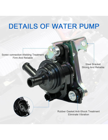 Bomba de Agua Inversor Enfriamiento DICMIC Toyota Prius 2004-2009