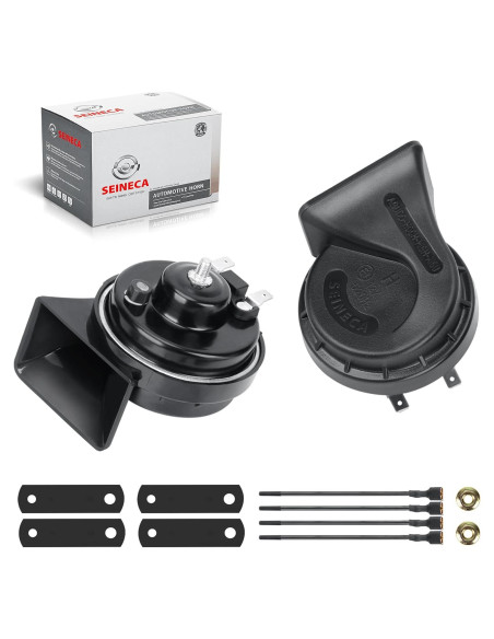 Kit de bocina de caracol eléctrica SEINECA 12V 130dB