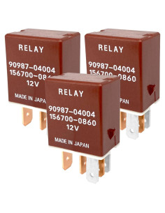 Paquete de 3 Relés Automotrices Sonzrod 40A 12VDC 5 Pines