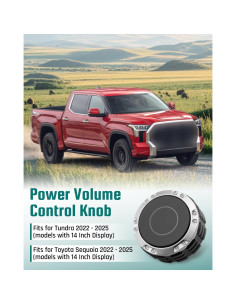 Botón de Volumen Pantalla Toyota Tundra Sequoia 14" 2022-2025 2