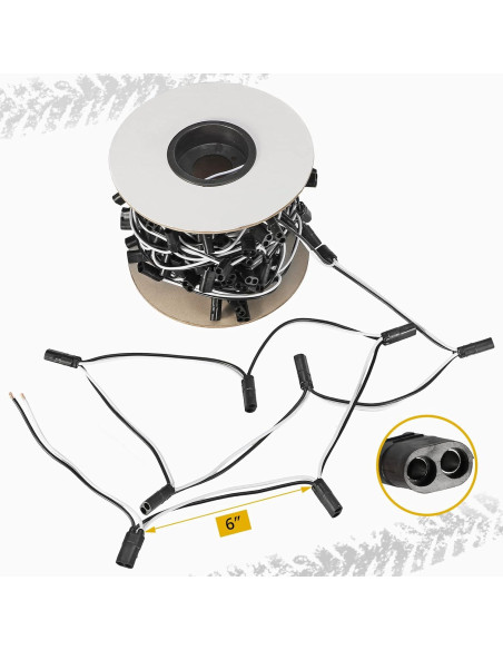 Cableado Doble Conector Hembra Partsam 150 Enchufes 22,56 m