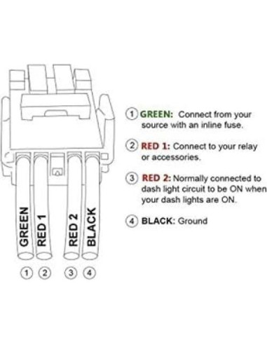 Interruptor de Luz Retroiluminado Toyota Stark 33x22mm