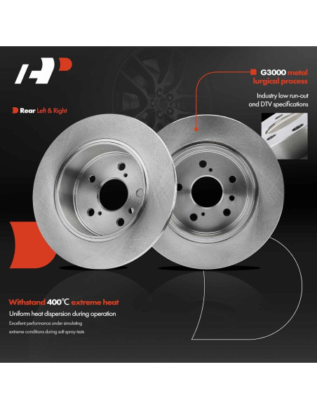 Discos de Freno Sólidos A-Premium 288mm para Toyota/Lexus