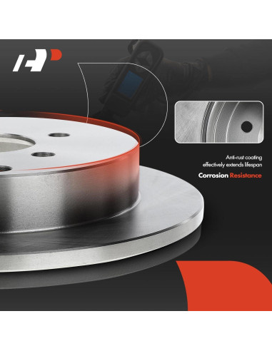 Discos de Freno Sólidos A-Premium 288mm para Toyota/Lexus