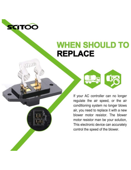 Resistor Motor Ventilador Calefacción SCITOO para Acura Honda