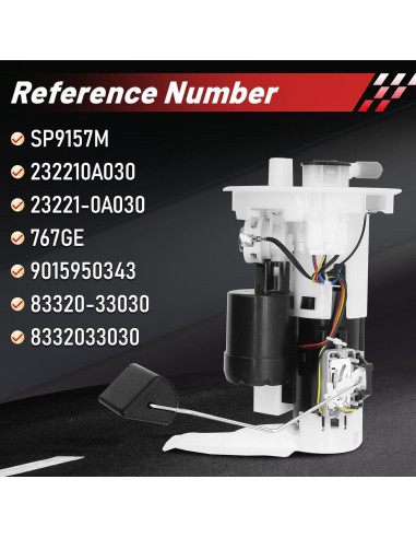 Bomba de Combustible Eléctrica BRNEWKITS SP9157M para Toyota