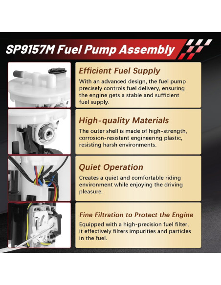 Bomba de Combustible Eléctrica BRNEWKITS SP9157M para Toyota