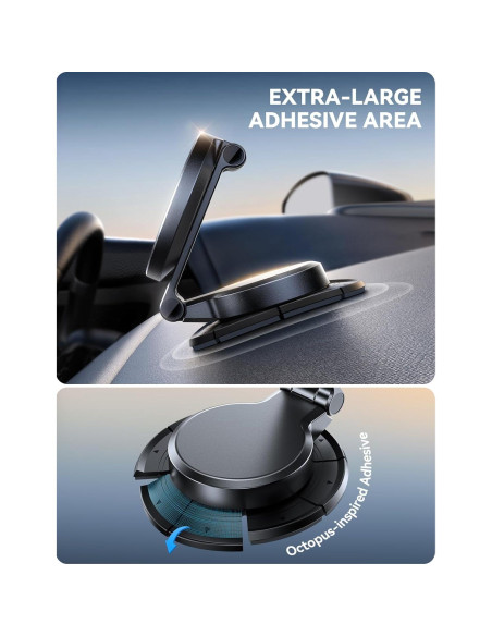 Cargador Soporte Auto MagSafe Joyroom 15W Todo Metal Negro