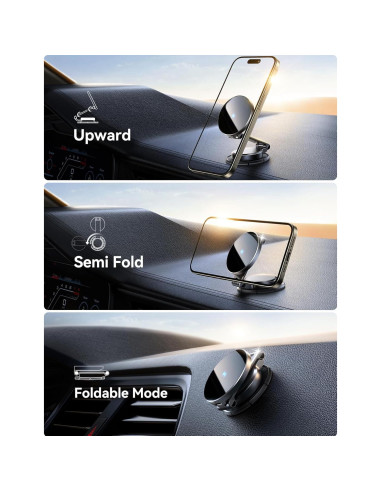 Cargador Soporte Auto MagSafe Joyroom 15W Todo Metal Negro