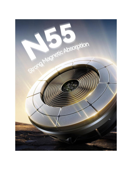 Cargador Soporte Auto MagSafe Joyroom 15W Todo Metal Negro