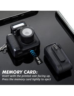 Mini Cámara Digital en Llavero Relaxweex 1080p Negra 16GB 2