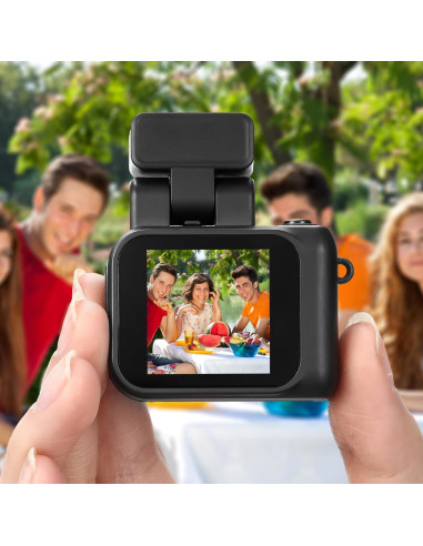 Mini Cámara Digital en Llavero Relaxweex 1080p Negra 16GB