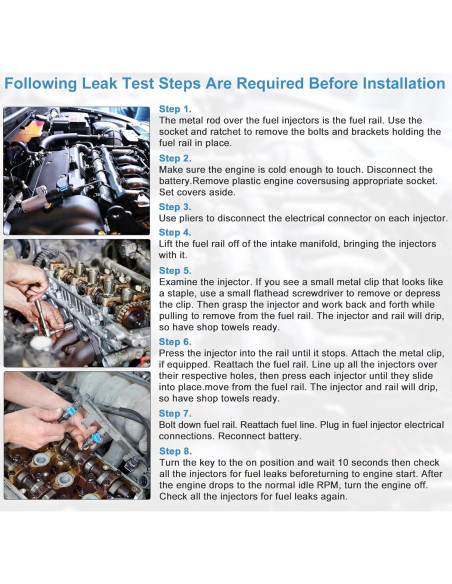 Inyectores de Combustible X AUTOHAUX 8pcs para Toyota 4.7L