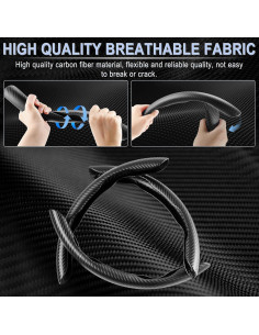 Funda de Volante Antideslizante Amiss 3 Piezas Negro 2