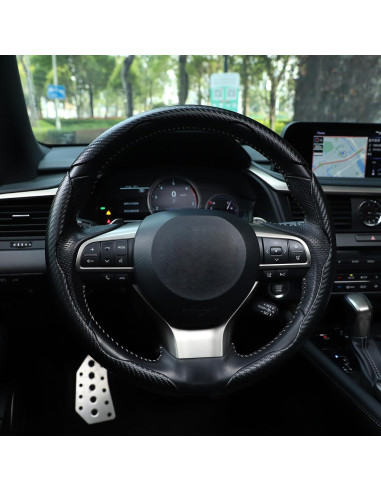 Funda de Volante Antideslizante Amiss 3 Piezas Negro