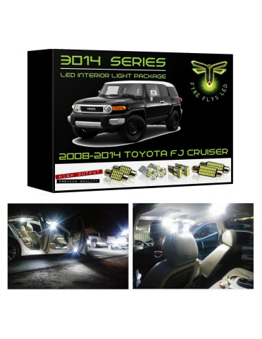 Luces LED Interiores Fyre Flys 8 Piezas Toyota FJ Cruiser 2007-2014