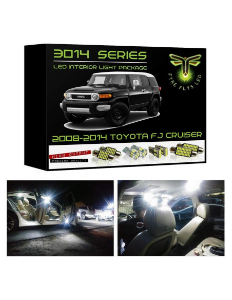 Luces LED Interiores Fyre Flys 8 Piezas Toyota FJ Cruiser 2007-2014