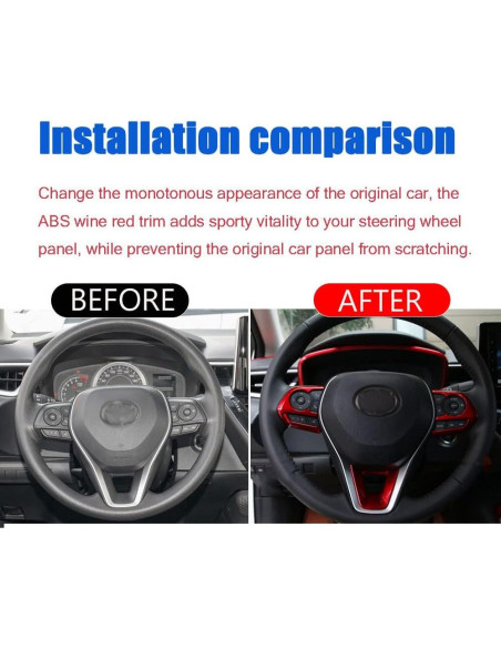 Cubierta Panel Volante BOYUER para Toyota Corolla 2020-2025