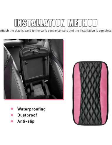 Almohadilla de Consola Central Ohleats Rosa 32x18 cm